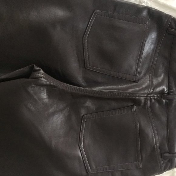 Aritzia Melina Pants Rich Mocha Brown Size 6 long - Picture 3 of 5